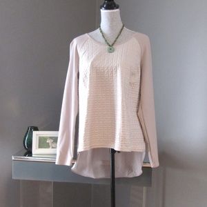 NEW Simply Vera Wang Mixed Media High Low Top